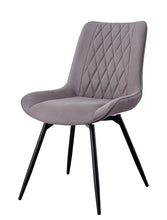 Load image into Gallery viewer, Diggs Upholstered Tufted Swivel Dining Chairs Grey and Gunmetal (Set of 2)