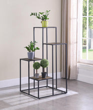 Load image into Gallery viewer, Rito 4-tier Display Shelf Rustic Brown and Black