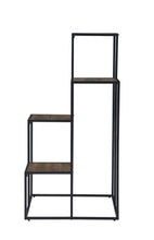 Load image into Gallery viewer, Rito 4-tier Display Shelf Rustic Brown and Black