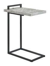 Load image into Gallery viewer, Maxwell C-shaped Accent Table Cement and Gunmetal