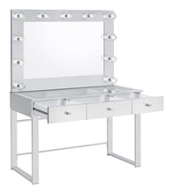 Load image into Gallery viewer, Umbridge 3-drawer Vanity with Lighting Chrome and White