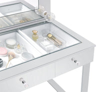 Load image into Gallery viewer, Umbridge 3-drawer Vanity with Lighting Chrome and White