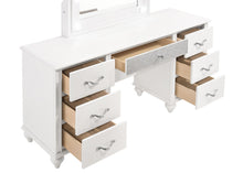 Load image into Gallery viewer, Barzini 7-drawer Vanity Desk with Lighted Mirror White