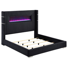 Load image into Gallery viewer, Tisdall Wingback Bed with Flame Visualizer