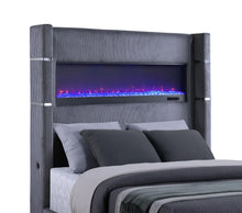 Load image into Gallery viewer, Tisdall Wingback Bed with Flame Visualizer