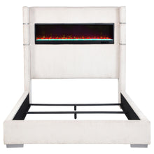 Load image into Gallery viewer, Tisdall Wingback Bed with Flame Visualizer