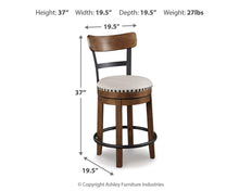 Load image into Gallery viewer, Valebeck Counter Height Bar Stool