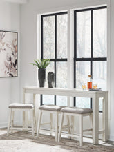 Load image into Gallery viewer, Robbinsdale Counter Height Dining Table and 3 Barstools Set