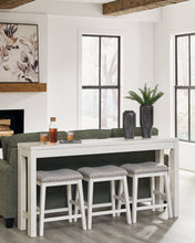 Load image into Gallery viewer, Robbinsdale Counter Height Dining Table and 3 Barstools Set