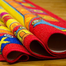 Load image into Gallery viewer, ABBEY Red & Multi 5' X 8' Area Rug