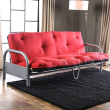 Load image into Gallery viewer, Aksel Black/Red Futon Mattress, Black, Red & Gray