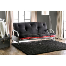 Load image into Gallery viewer, Aksel Black/Red Futon Mattress, Black, Red & Gray