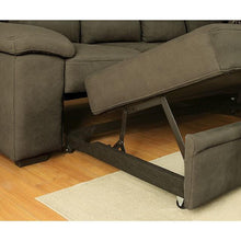 Load image into Gallery viewer, ALCESTER Brown & Gray Sectional w/ Sleeper, Ash