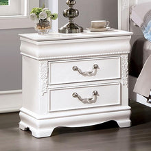 Load image into Gallery viewer, ALECIA Night Stand w/ USB, White