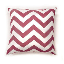 Load image into Gallery viewer, Zoe Red Chevron 18" X 18" Pillow, Red Chevron (2/CTN)