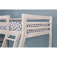 Load image into Gallery viewer, California III Wire-Brushed White Twin/Full Bunk Bed w/ 2 Drawers