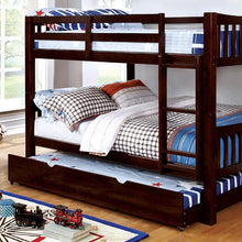 Load image into Gallery viewer, Cameron Dark Walnut, White & Gray Full/Full Bunk Bed