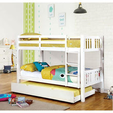 Load image into Gallery viewer, Cameron Dark Walnut, White & Gray Full/Full Bunk Bed