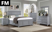 Load image into Gallery viewer, CASTILE Cal.King, E.King, Full, Queen, & Twin Bed, White, Pink, & Grey