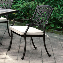 Load image into Gallery viewer, Charissa Antique Black/Beige Arm Chair (4/CTN)