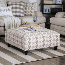 Load image into Gallery viewer, Christine Light Gray/Pattern Ottoman