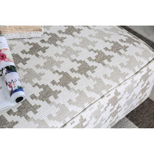 Load image into Gallery viewer, Christine Light Gray/Pattern Ottoman