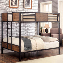 Load image into Gallery viewer, CLAPTON Black Full/Full Bunk Bed