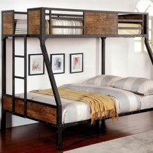 Load image into Gallery viewer, CLAPTON Black Twin/Full Bunk Bed