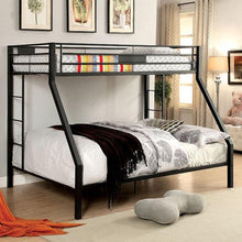 Load image into Gallery viewer, CLAREN Black Twin/Queen Bunk Bed