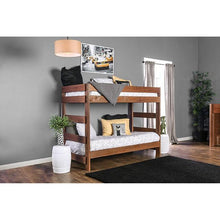 Load image into Gallery viewer, Arlette Twin/Twin Bunk Bed Brown, Black, Gray, & White