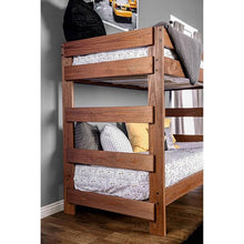 Load image into Gallery viewer, Arlette Twin/Twin Bunk Bed Brown, Black, Gray, & White