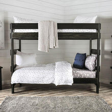 Load image into Gallery viewer, Arlette Twin/Twin Bunk Bed Brown, Black, Gray, & White