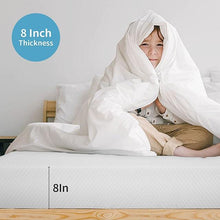 Load image into Gallery viewer, Artemisia 8" Memory Foam Mattress White