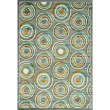 Load image into Gallery viewer, Atlas Rug Gray/ Aqua