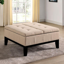 Load image into Gallery viewer, FAZIO Storage Ottoman, Beige