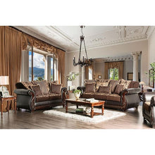 Load image into Gallery viewer, Franklin Dark Brown/Tan Chair With Pu In Brown