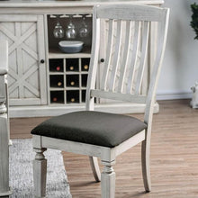Load image into Gallery viewer, Georgia Antique White/Gray Side Chair (2/CTN)