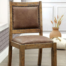 Load image into Gallery viewer, GIANNA Rustic Pine/Brown Side Chair (2/CTN)