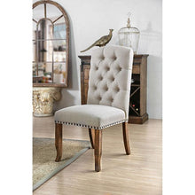 Load image into Gallery viewer, Gianna Rustic Pine/Ivory Side Chair (2/CTN)