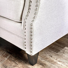 Load image into Gallery viewer, Giovanni Beige/Blue Love Seat