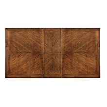Load image into Gallery viewer, HARRISBURG Vintage White/Dark Oak Dining Table w/ 18" Butterfly Leaf