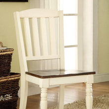 Load image into Gallery viewer, HARRISBURG Vintage White/Dark Oak Side Chair (2/CTN)