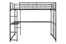 Load image into Gallery viewer, Cybill Full Loft Bed White, Silver, & Black