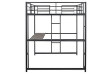 Load image into Gallery viewer, Cybill Full Loft Bed White, Silver, & Black