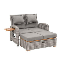 Load image into Gallery viewer, Bahia Tobago Reclining Chaise Lounge Brown & Gray