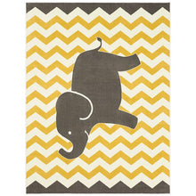 Load image into Gallery viewer, BARON 5' X 8', Area Rug, Elephant, Yellow/Gray