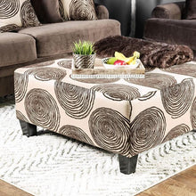 Load image into Gallery viewer, Bonaventura Brown Ottoman