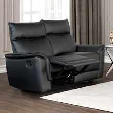 Load image into Gallery viewer, Bienne Loveseat Manual Recliner White & Black