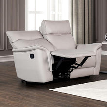 Load image into Gallery viewer, Bienne Loveseat Manual Recliner White & Black