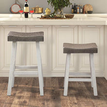 Load image into Gallery viewer, Biasca 29" Stool (2/CTN) White, Brown, & Black